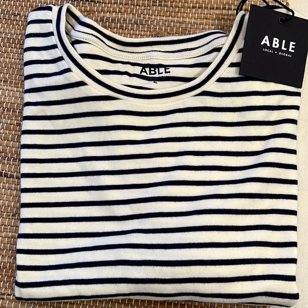 Women’s ABLE Striped Top Sz. XL